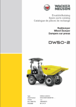 Wacker Neuson DW50-2 Wheel Dumper Parts Manual