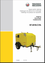 Wacker Neuson E1250S Heating Parts Manual