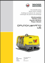 Wacker Neuson DPU110rLem970 US Vibratory Plate Parts Manual
