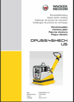 Wacker Neuson DPU5545HECH US Vibratory Plate Parts Manual
