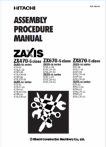 ZX470-5, ZX670-5, ZX870-5 ASSEMBLY PROCEDURE MANUAL