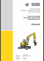Wacker Neuson EW65 Wheeled Excavator Parts Manual