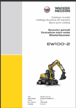 Wacker Neuson EW100-2 Wheeled Excavator Parts Manual