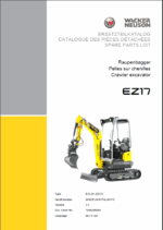 Wacker Neuson EZ17 Crawler Excavator Parts Manual
