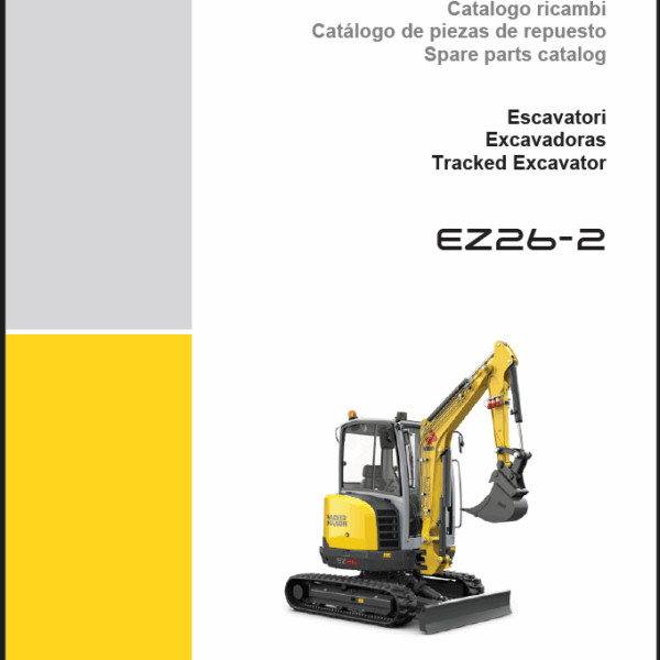 Wacker Neuson EZ26-2 Tracked Excavator Parts Manual