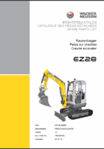 Wacker Neuson EZ28 Crawler Excavator Parts Manual