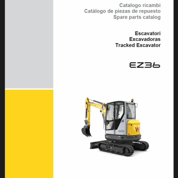Wacker Neuson EZ36 Tracked Excavator Parts Manual