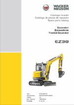 Wacker Neuson EZ36 Tracked Excavator Parts Manual