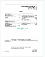 John Deere 9000 Series Grain Drills Technical Manual (TM1174)