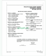 John Deere F912 F915 and F935 Front Mowers Technical Manual (TM1350)