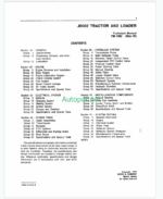 John Deere JD302 Tractor and Loader Technical Manual (TM1089)