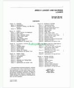 John Deere JD302 Tractor and Loader Technical Manual (TM1089)