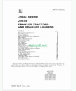 John Deere JD450 Crawler Tractors and Crawler Loaders Service Manual (SM2064)