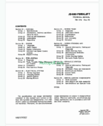 John Deere JD480 Forklift Technical Manual (TM1016)
