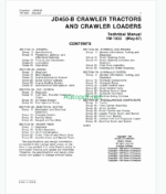 John Deere JD540B Crawler Tractor Technical Manual (TM1033)
