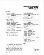 John Deere JD644 and JD644-A Loaders Technical Manual (TM1011)