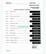 John Deere JD890 Excavator Technical Manual (TM1163)