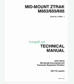 John Deere M-Gator Gator Utility Vehicles Technical Manual (TM1804)