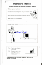 Clark AGP40 Forklift Operators Manual (OM-551)