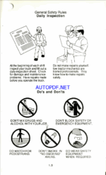 Clark AGT40 Forklift Operators Manual (OM-600)