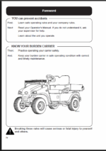 Clark CBX, TRX, FBX Electric Burden Carrier Operators Manual (UM-744)