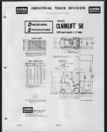 Clark EC(SG)50, 60, 70 Forklift Operators Manual (O-218)