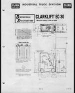 Clark EC30B, EC40B, EC30C, EC40C, ECS50C Forklift Operators Manual (O-172)