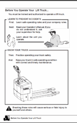 Clark EWP30 Forklift Operators Manual (OM-722)