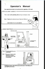 Clark GCS12, GSS15, GCS17s Forklift Operators Manual (OM-547)