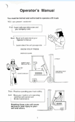 Clark GPS12-15 Forklift Operators Manual (OM-554)