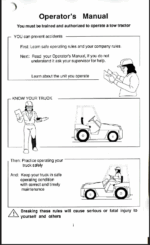 Clark GT-DT 25, 30, 32, 50 Forklift Operators Manual (OM-553)