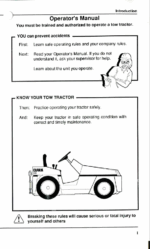 Clark GTDT30, GTDT60E Forklift Operators Manual (OM-607)