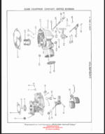 Clark Clarklift Model CY60 Forklift Parts Manual (X114A)
