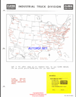 Clark Clarklift CFY40B, CFY50B Forklift Parts Manual (X108A)