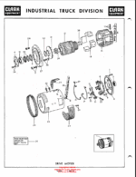 Clark Electric Clarklift Low Silhouette-20 Forklift Parts Manual (XS7A)