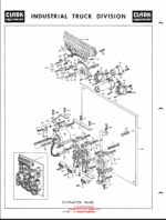 Clark Electric Clarklift 20B Forklift Parts Manual (X7B)