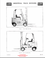 Clark Clarklift 40B Forklift Maintenance and Parts Manual (GX10B1-5_2)