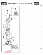 Clark C60B Truck, Lift, Fork, Gasoline Powered Solid Rubber Tires Technical Manual (GX134B5)