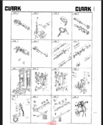 Clark DPR20, DPR25, DPR30 Diesel Rough Terrain Lift Truck Parts Manual (DPR-1 5645 2nd Rev)