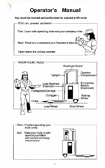 Clark NP300-30, NP300-40D, NS300-30, NS300-40D Forklift Operators Manual (OM-550)