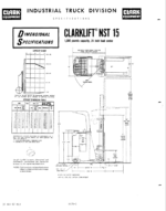 Clark NST15, NST20, NST25, NST30, NST40 Forklift Operators Manual (O-165)