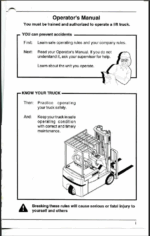 Clark TGM 12-25 Forklift Operators Manual (OM-616)
