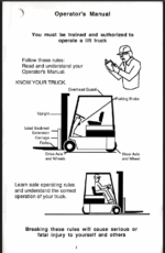 Clark TM12-25 36 Volt Forklift Operators Manual (OM-540)