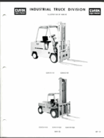 Clark C500-100, C500-120 D, C500-Y100, C500-Y150 D Forklift Operators Manual (O-299)