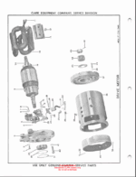 Clark Articulating Hi-Lift Platform Parts Manual (X107A)