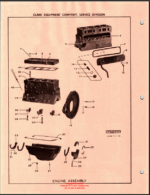 Clark Clarklift F30B Forklift Parts Manual (X6B)