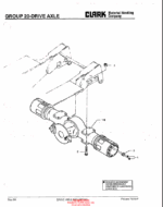 Clark C500 Y 800CH Container Handler Lift Truck Parts Manual (X175)