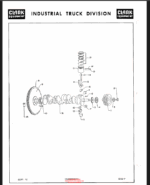 Clark C500-60 Truck, Lift, Fork, Gasoline Powered Solid Rubber Tires Technical Manual (2311623-24)