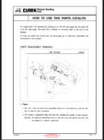 Clark FX353, FX403, FX453D, SF35, SF40, SF45D Forklift Parts Manual (FA35DT)
