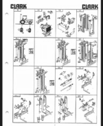 Clark DRT30 Diesel Rough Terrain Lift Truck Parts Manual (DRT30-1)